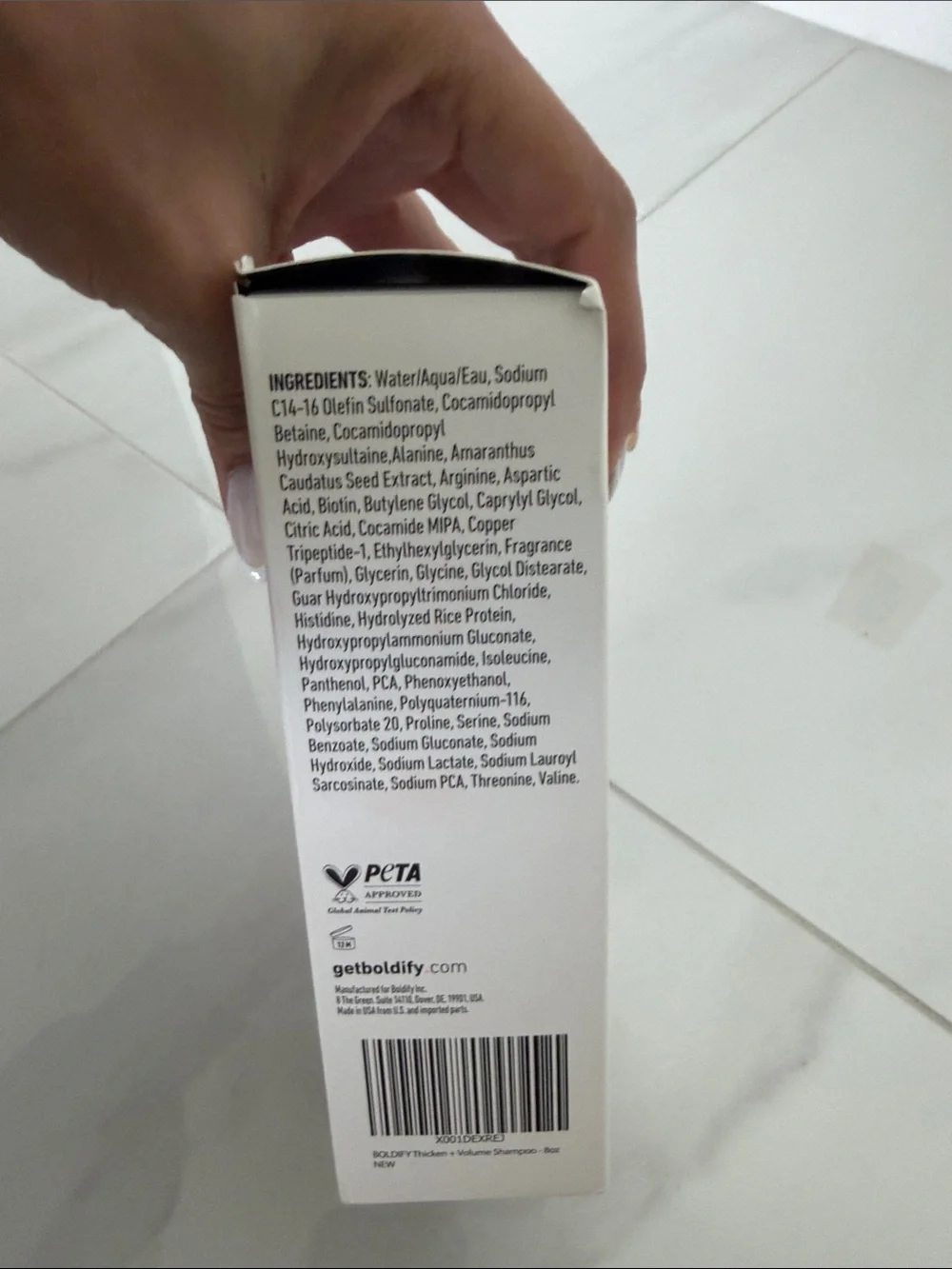Rinse Thicken + Volume Shampoo - White